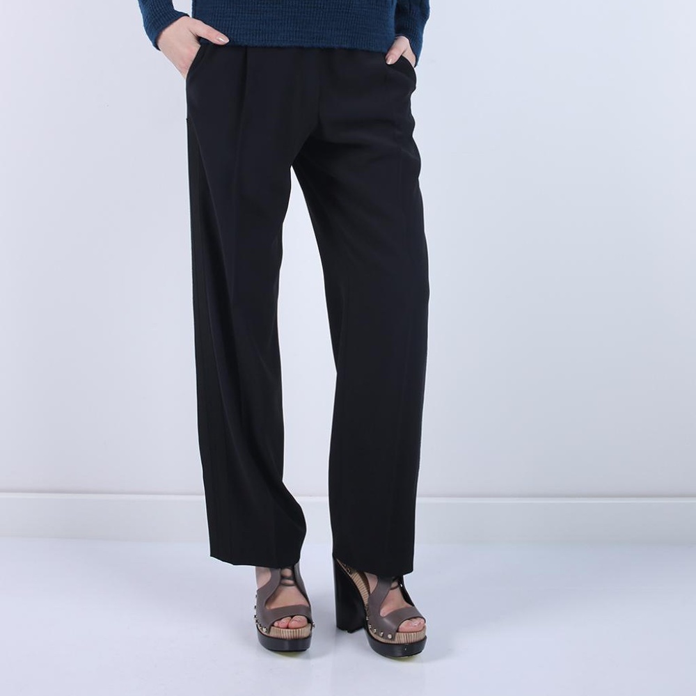 ALEXANDER MCQUEEN | Pleat-Front Trousers Black